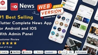 News Flutter News App for Android and iOS with Admin Panel