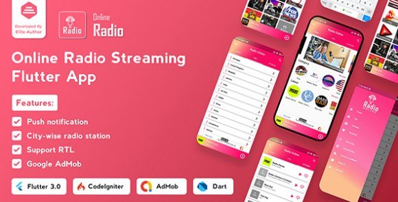 Radio Online Flutter Full App Source