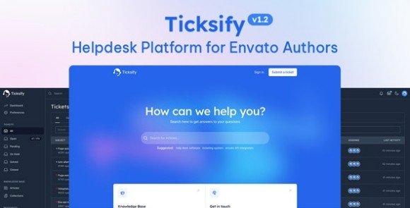 Ticksify Customer Support Software for Freelancers Nulled Script