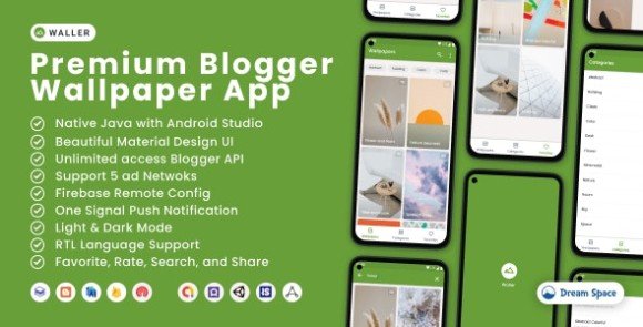 Waller Blogger Wallpaper App Source