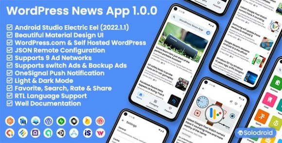 WordPress News App Source Code