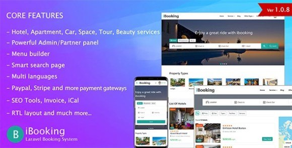 iBooking Laravel Booking System Script