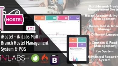 iHostel iNiLabs Multi Branch Hostel Management System and POS Nulled Script