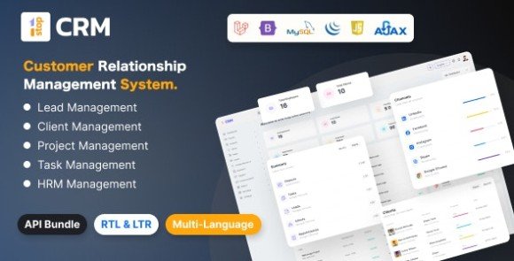 Onest CRM Customer Relation Management System Script