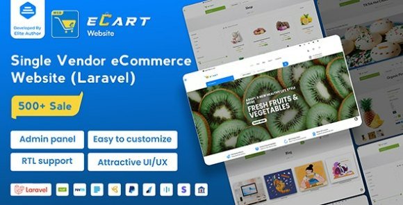 eCart Web eCommerce Store Website with Laravel Nulled