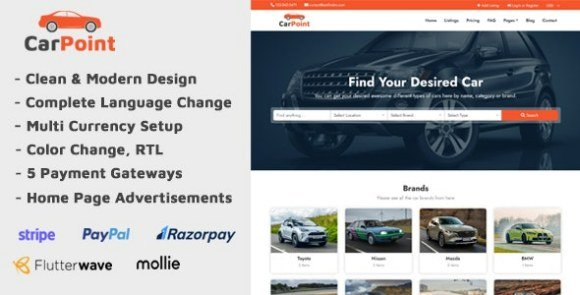 CarPoint Multi Vendor Car Listing Directory Script