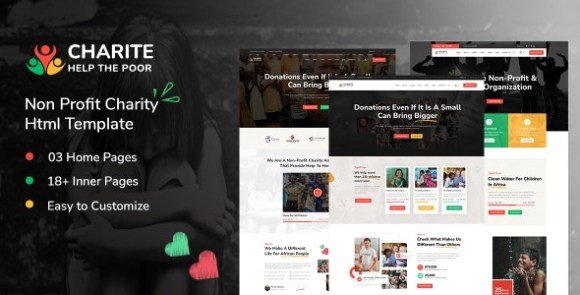 Charite Non-Profit Charity HTML Template
