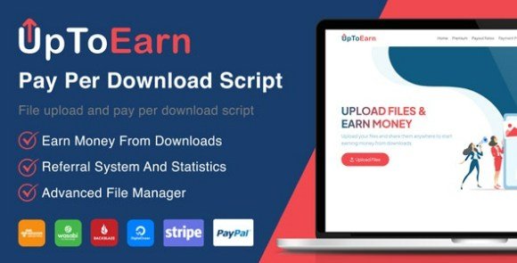 UpToEarn File Upload and Pay Per Download Script SaaS Software