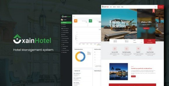 Xain Hotel Management System with Website Nulled Script