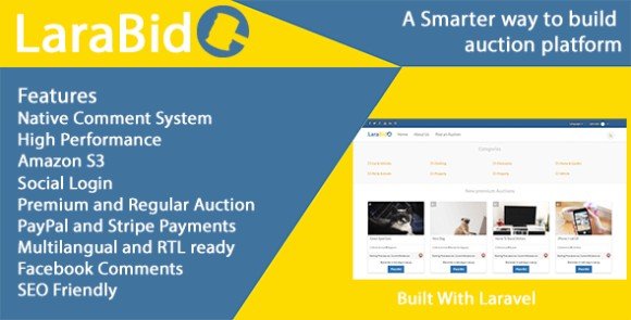 LaraBid A Laravel PHP Auction Platform Script