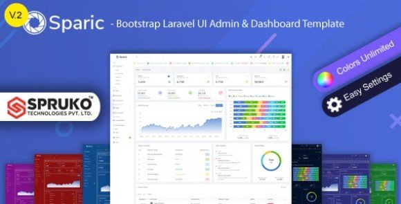 Sparic Laravel Admin dashboard Template PHP Script