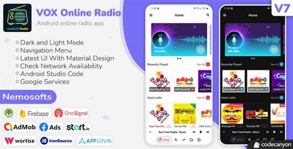 VOX Android Online Radio App Source