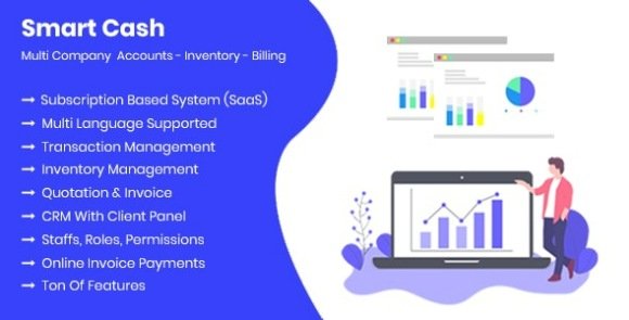 Smart Cash Multi Company Accounts Billing and Inventory SaaS Script