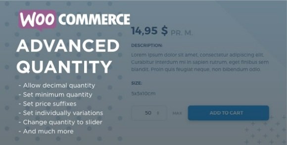 WooCommerce Advanced Quantity WordPress Plugin