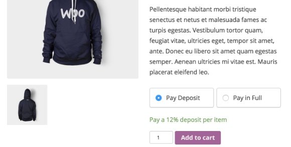 WooCommerce Deposits WordPress Plugin