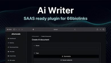 AI Writing Assistant Image Generator Speech to Text 66biolinks Plugin
