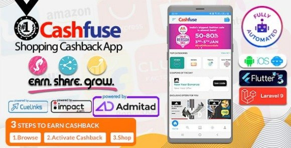 Cashfuse Affiliate Marketing Price Comparison Coupons and Cashback App Source