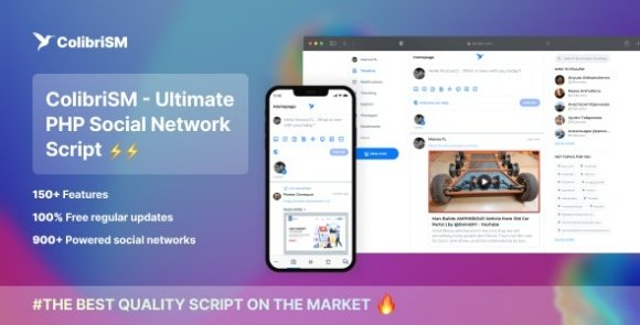ColibriSM The Ultimate Social Network Nulled Script
