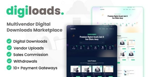Digiloads Multivendor Digital Downloads Marketplace Script