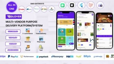 Glover Grocery Food Pharmacy Courier and Service Provider Backend Driver and Vendor App Source