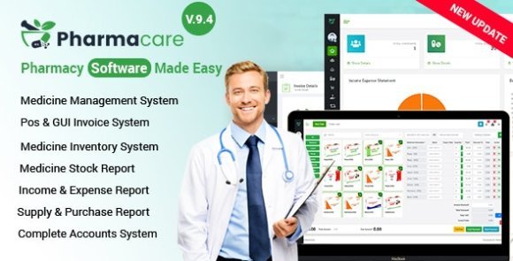 Pharmacare Pharmacy Software Made Easy Nulled Script