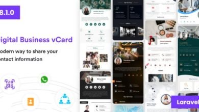 VCard SaaS Digital Business Card Builder SaaS Laravel VCard SaaS Script