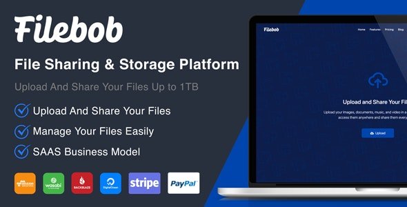 Filebob File Sharing And Storage Platform SaaS Ready Nulled Script