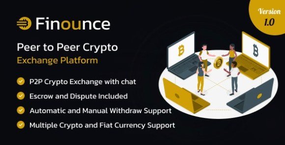 Finounce An Advance Peer to Peer Crypto Exchange Platform Nulled Script