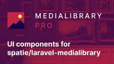 Laravel Media Library Pro UI Elements Script
