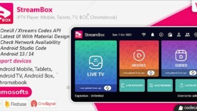StreamBox IPTV Player Android Mobile TV BOX App Source Nulled