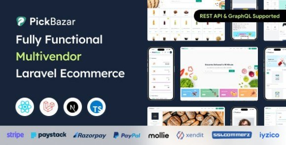 Pickbazar Laravel Multivendor Ecommerce with React NextJS