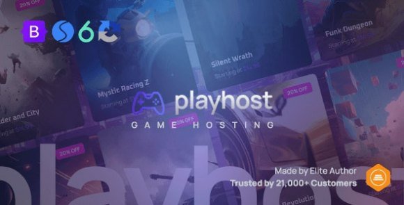 Playhost Game Hosting Server Website Template