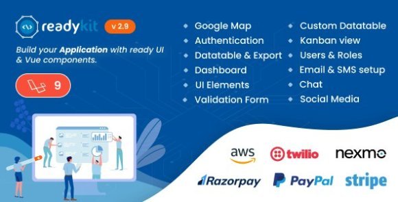 ReadyKit Admin and User Dashboard Templates for Laravel