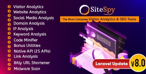 SiteSpy The Most Complete Visitor Analytics and SEO Tools Nulled Script