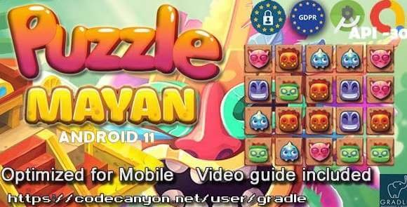 Puzzle Mayan Admob GDPR Android Studio Game Source