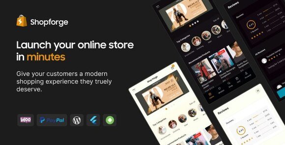 Shopforge WooCommerce Mobile Apps Android and iOS Source