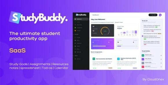 StudyBuddy SaaS Collaborative Student Productivity Tool Script