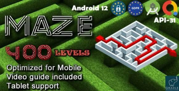Maze 400 Admob GDPR Android Studio Source