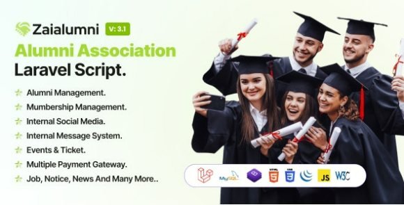 Zaialumni Alumni Association Laravel Script