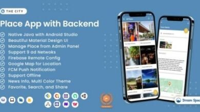 The City Place App with Backend Source