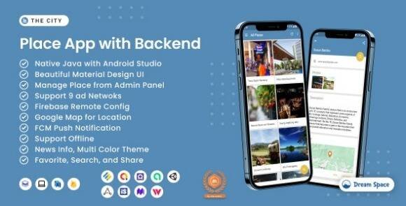 The City Place App with Backend Source