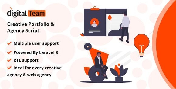 DigitalTeam Creative Portfolio and Agency Script
