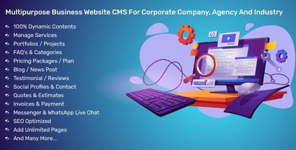 Multipurpose Business Website CMS For Corporate Company Agency