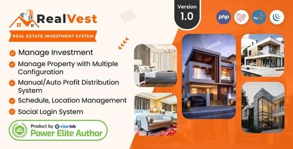 RealVest Real Estate Investment System Nulled Script