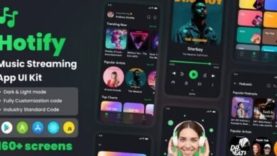 Hotify Music Streaming App React Native CLI Ui Kit