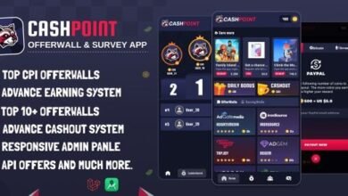 CashPoint Offers and Survey App with Admin Panel