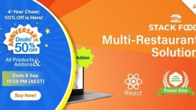 StackFood React User Website Script