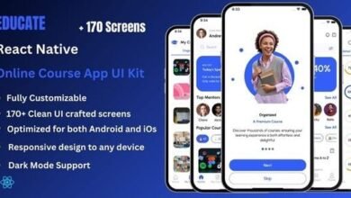 Educate Pro Online Course and E-Learning React Native Ui Kit