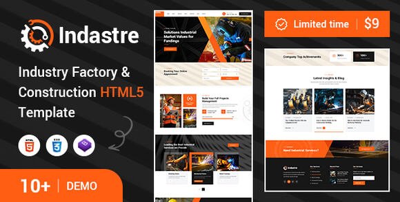 Industry Industry Factory and Construction HTML5 Template