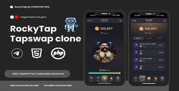 Rocky TapSwap Like Telegram Clicker Game Mini App